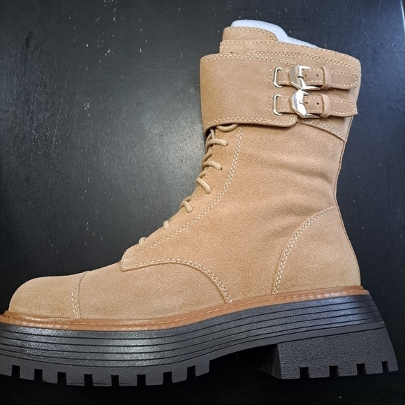 NIB Vince Camuto Monchia Platform Moto Boots Size 8.5 - Picture 4 of 12